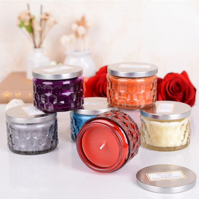 Candle Jar Empty Bulk Bottle DIY Candle Glass Bottle Candlestick Honeycomb  Aromatherapy Candle Making Supplies Jars Wholesale - AliExpress